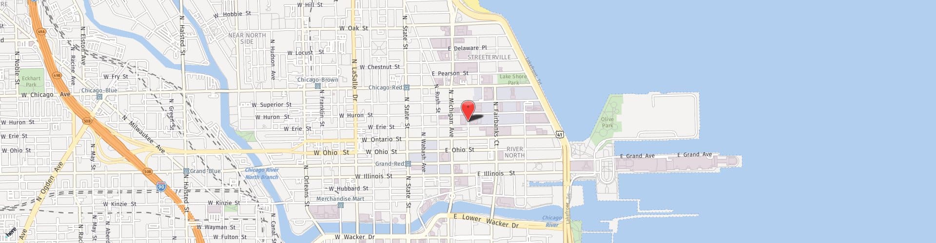 Location Map: 676 North Saint Clair St Chicago, IL 60611